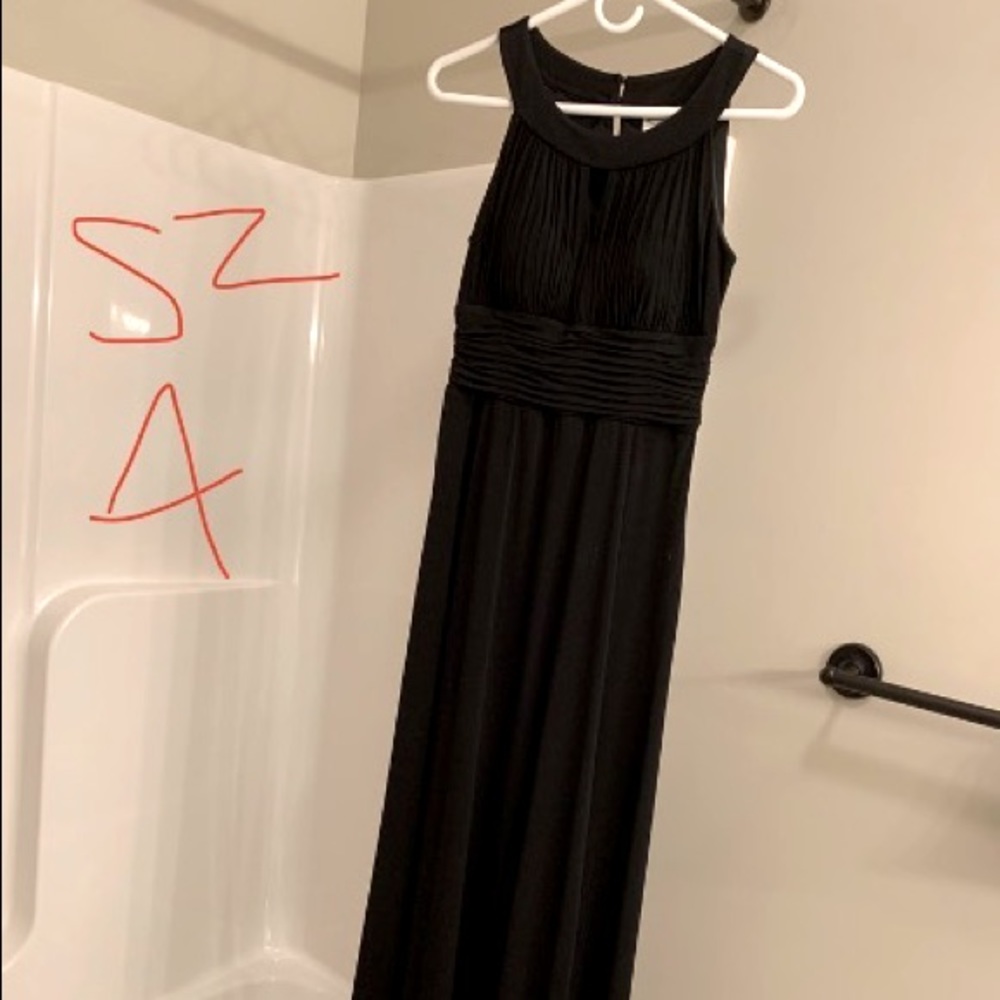 Black formal length dress